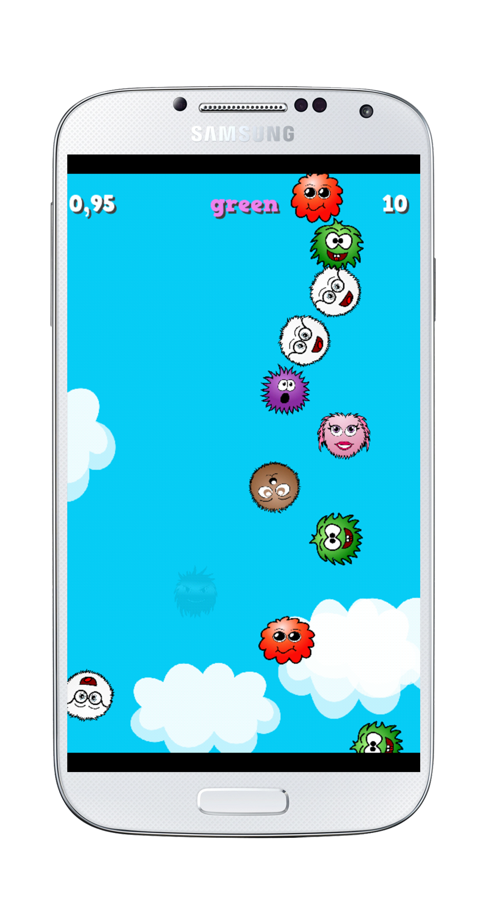 Cuplikan Layar Game Falling Colors - Brain Teaser