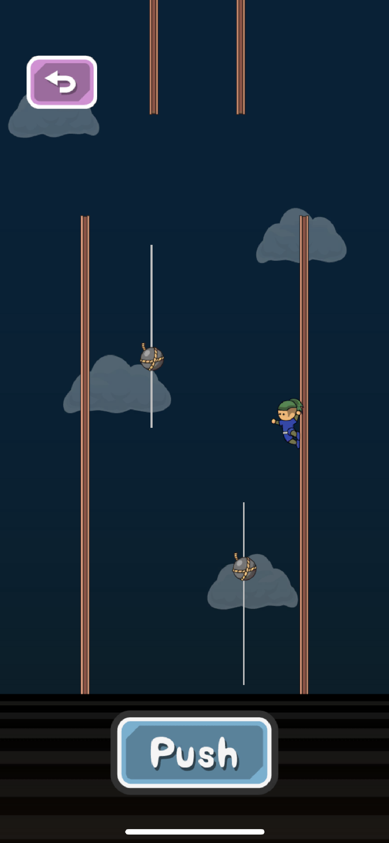 トニーくんの三角飛び忍者 遊戲截圖