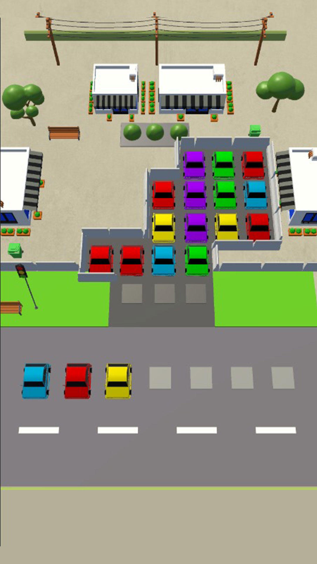 Triple Car Jam 3d Car Puzzle ภาพหน้าจอเกม