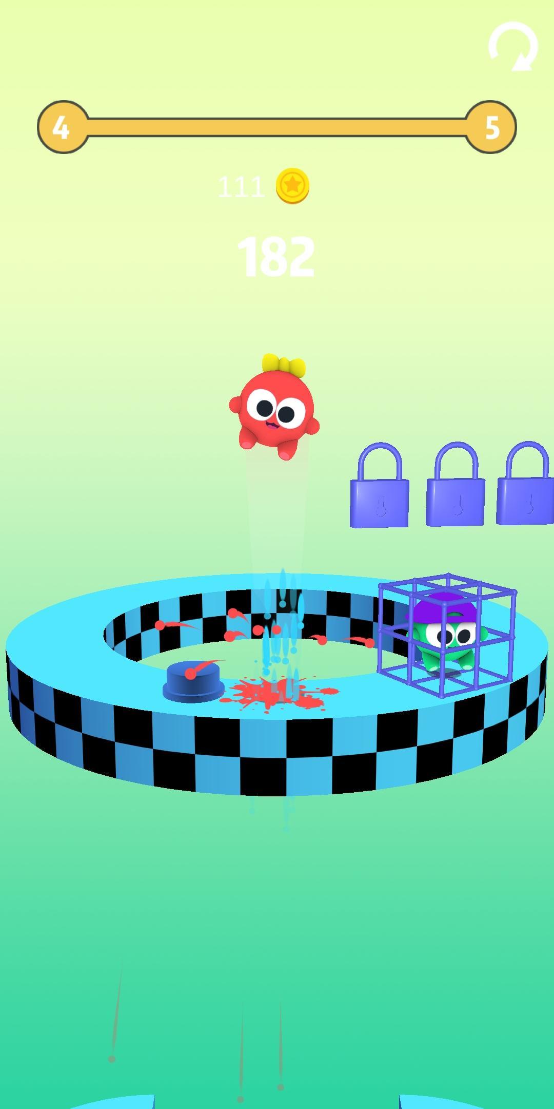 Screenshot of Circle Jumper: Rotating and Rolling!!