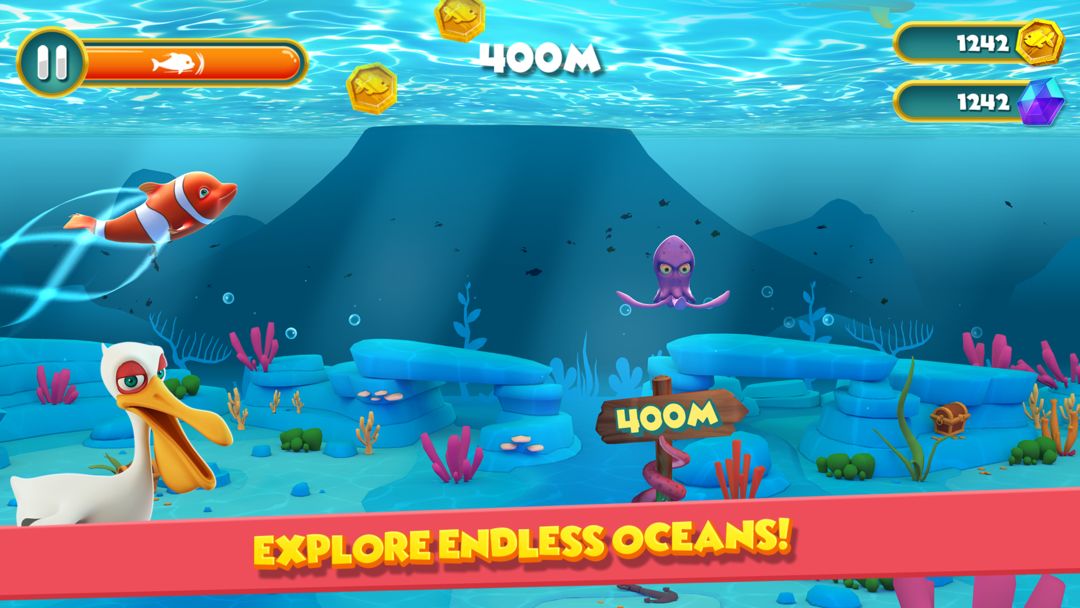 Dolphy Dash: Ocean Adventure screenshot game