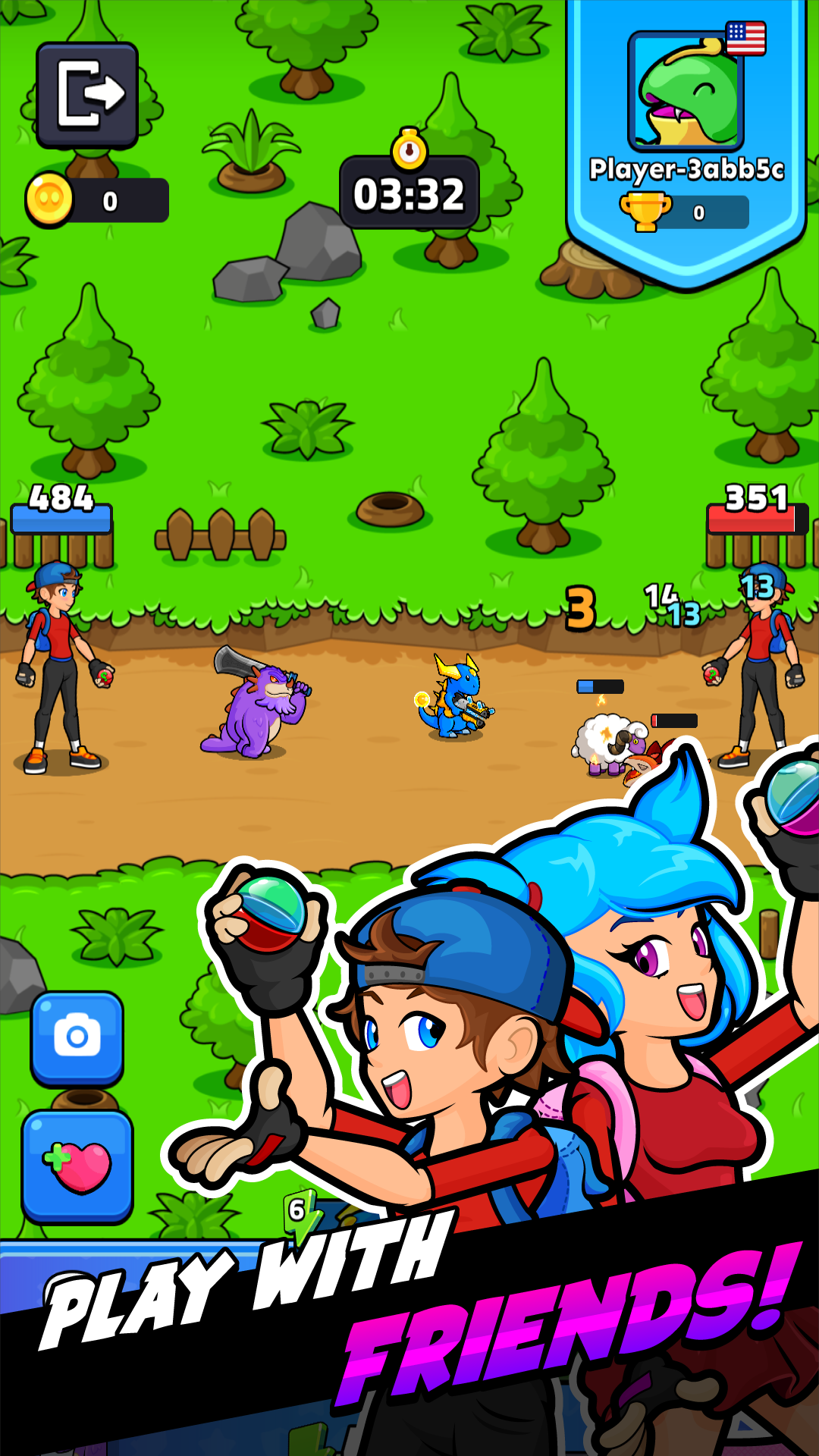 Pocket Warriors! Game Screenshot