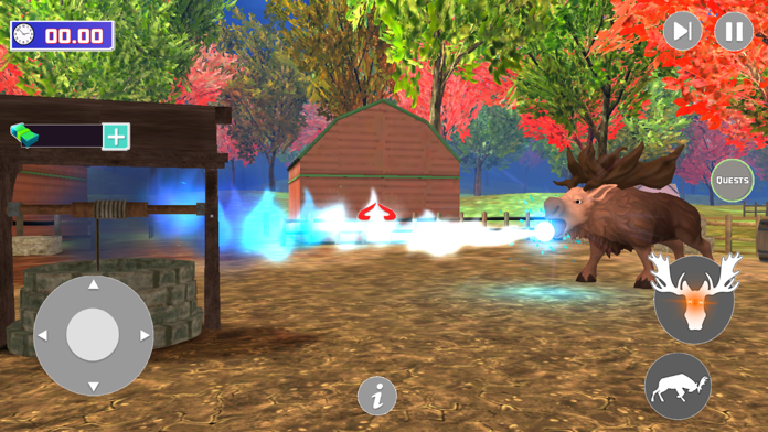 Scary Mad Moose Gone Wild 3D ภาพหน้าจอเกม