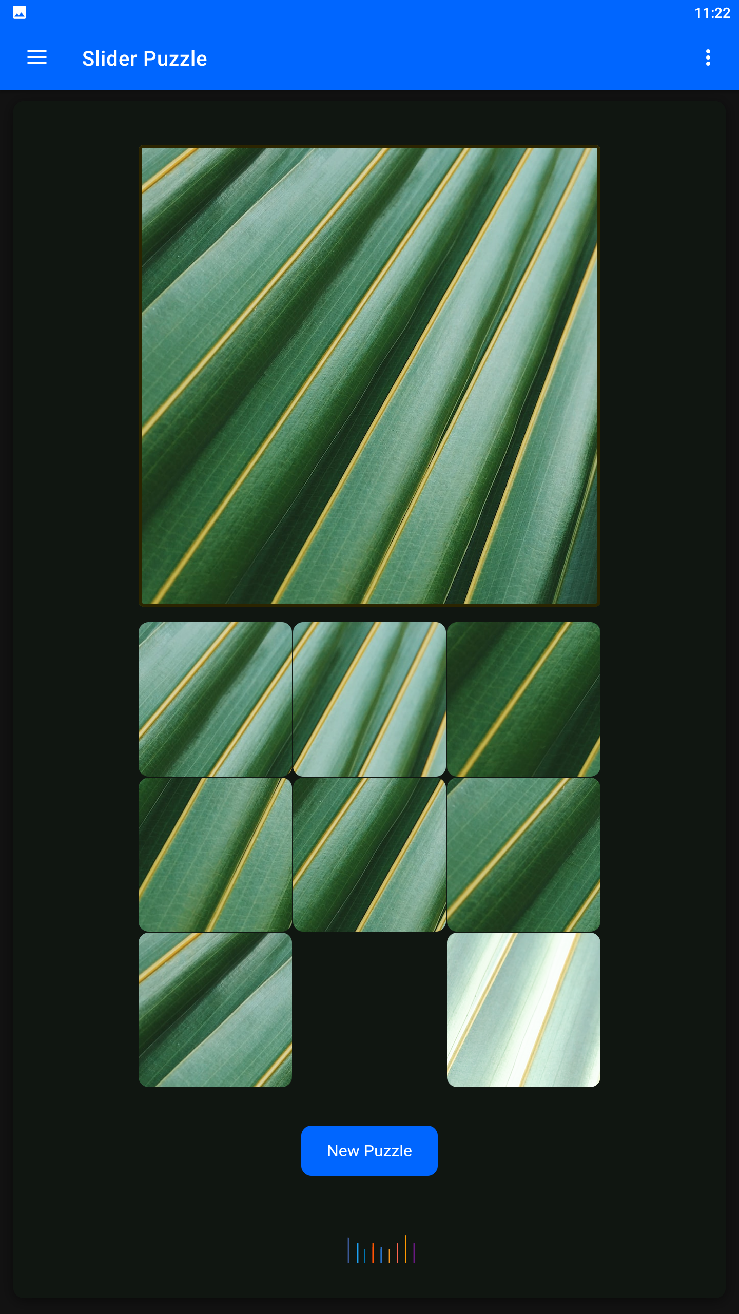 Unlimited Slider Puzzle Game Screenshot