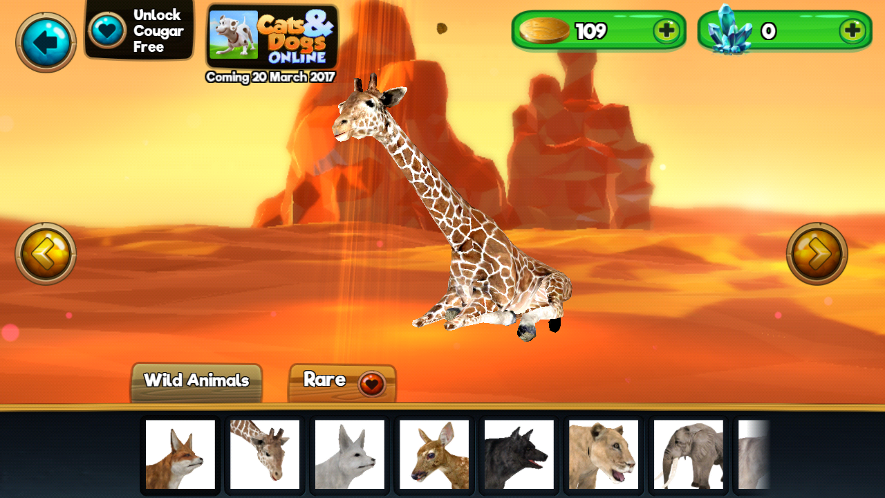 Скриншот игры My Wild Pet: Online Animal Sim