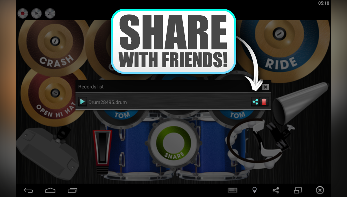 Virtual Drum ภาพหน้าจอเกม