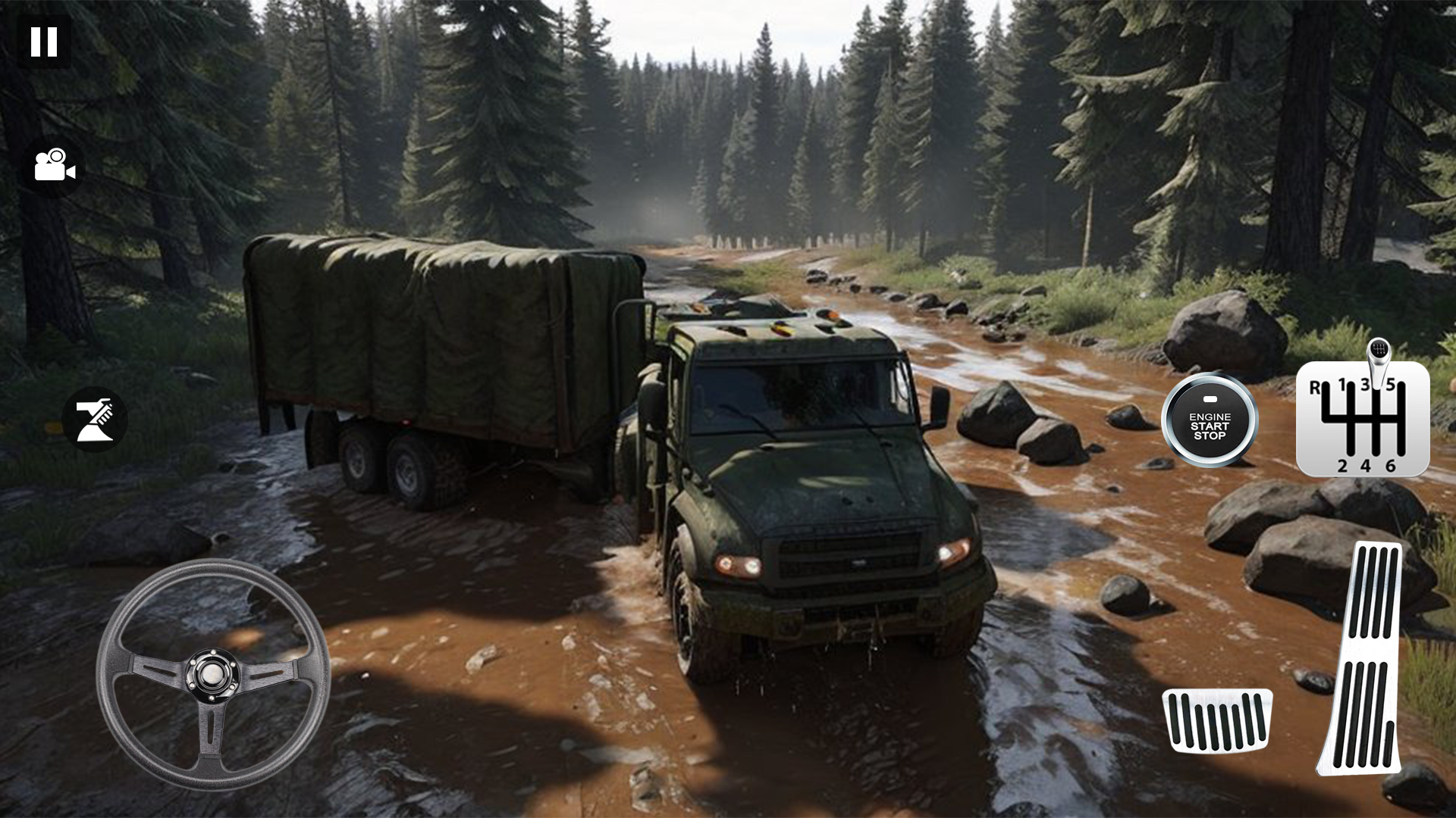 Screenshot of Mud Truck Offroad Runner Game