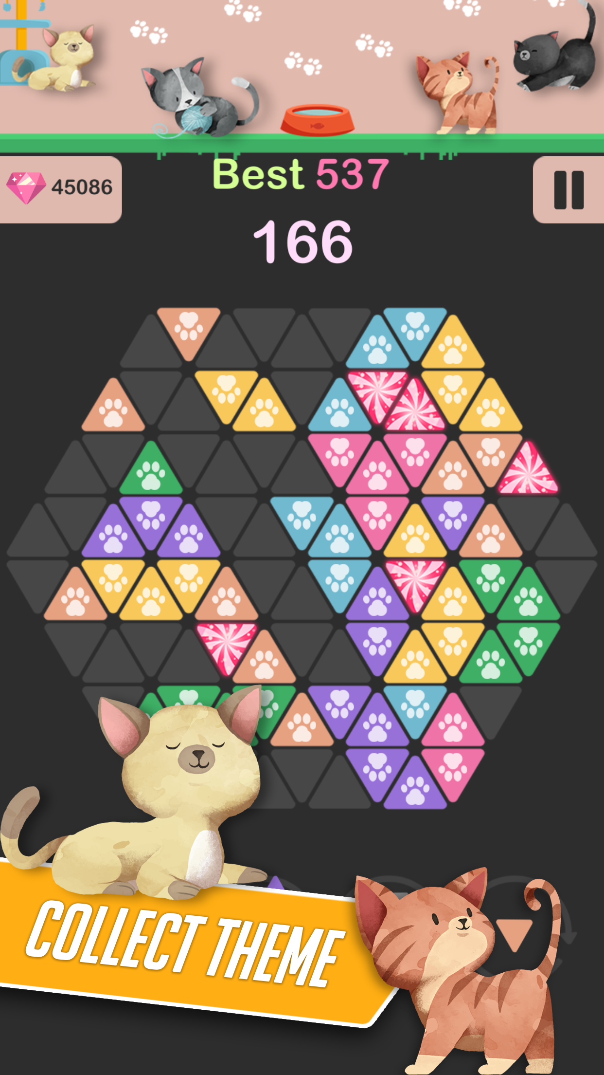 Triangle Candy - Block Puzzle Game Screenshot