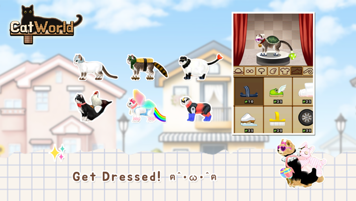 Screenshot 1 of 고양이의 세계 - 고양이들의 RPG 
