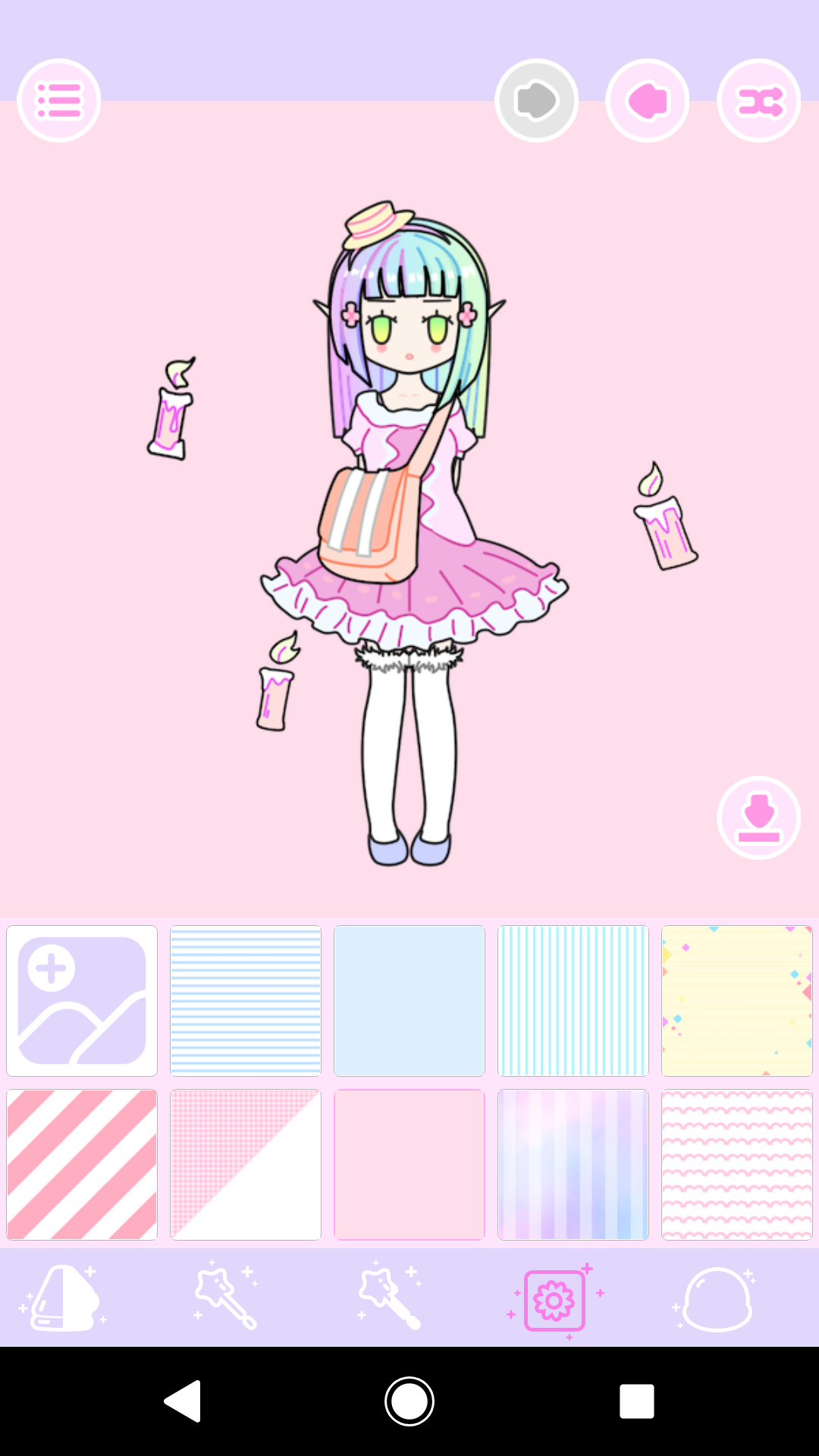 Pastel Avatar Maker 2: Make Your Own Pastel Avatar Game Screenshot