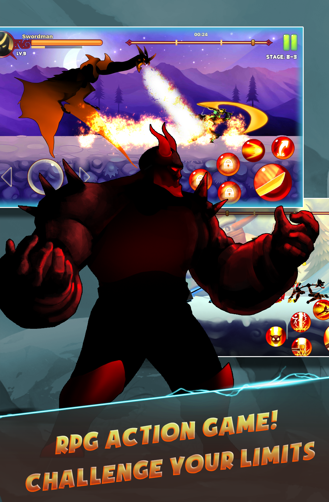 Stickman Ninja : Legends Warrior - Shadow Game RPG Game Screenshot