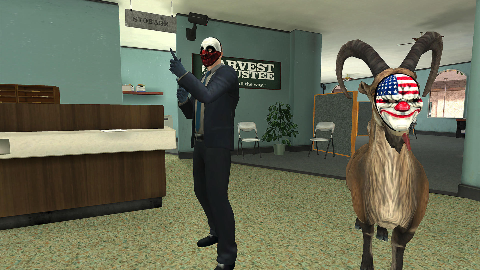 Screenshot of Goat Simulator Payday