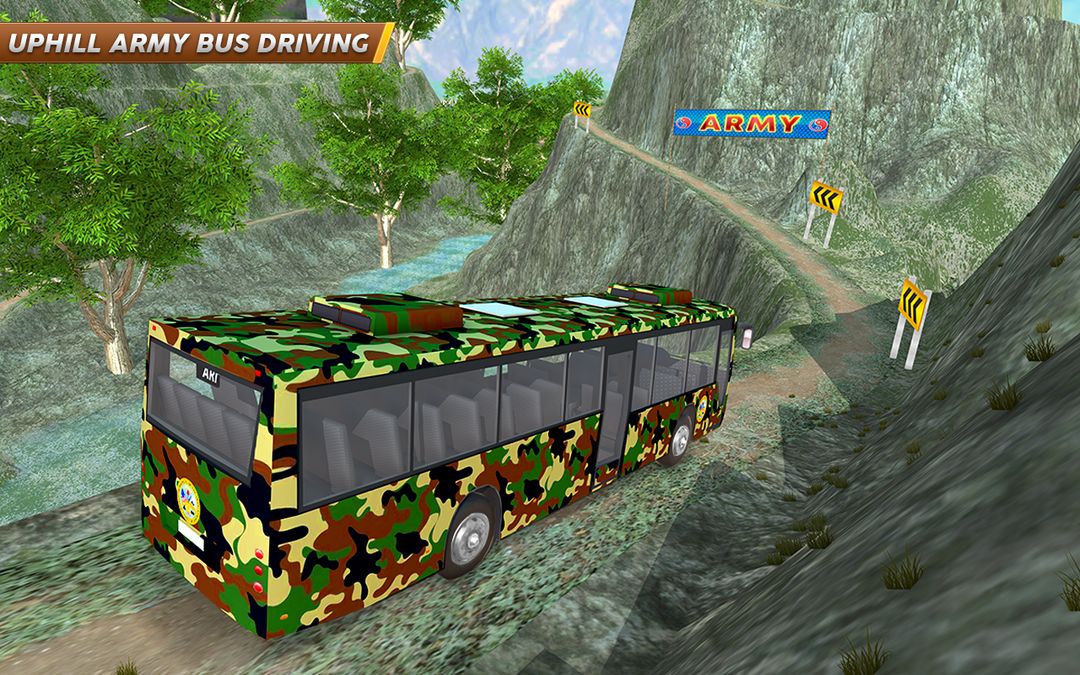Army Bus Simulator Real Driving Transport Game ภาพหน้าจอเกม