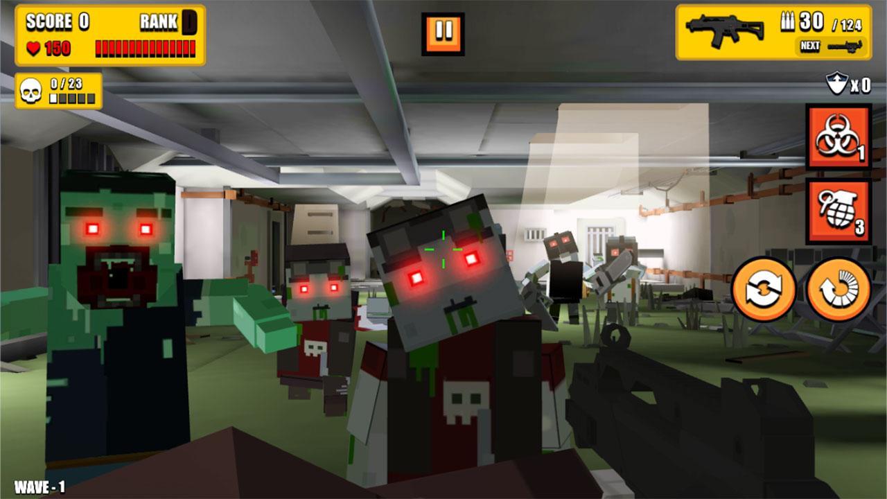 Pixel Zombie Hunter Game Screenshot