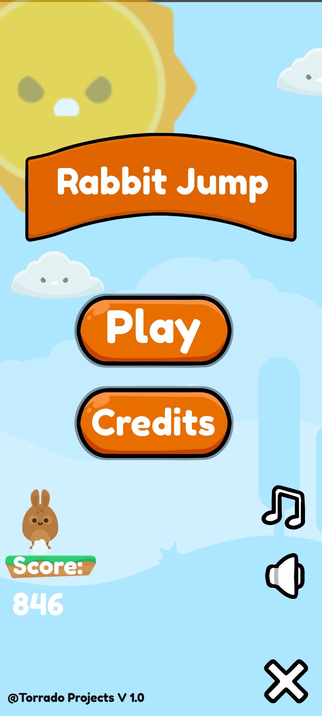 Captura de Tela do Jogo Rabbit Jump