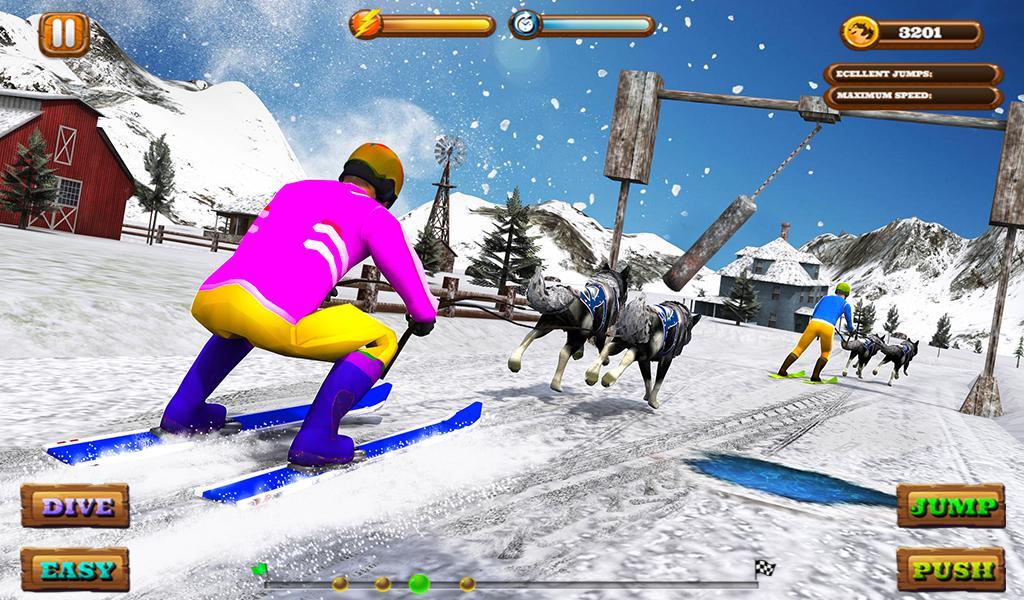 Sled Dog Racing 2017 Game Screenshot