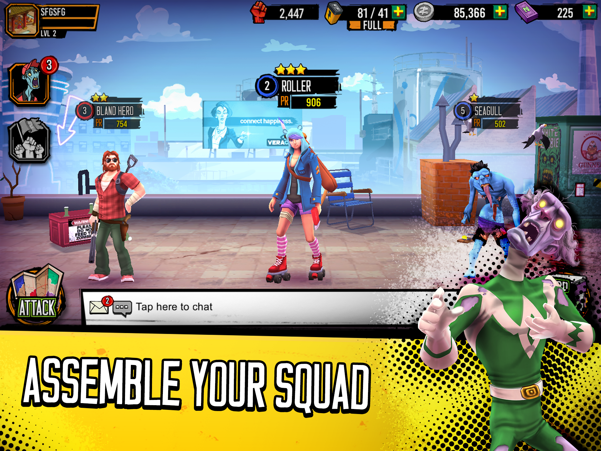 Zombie Zombies Game Screenshot