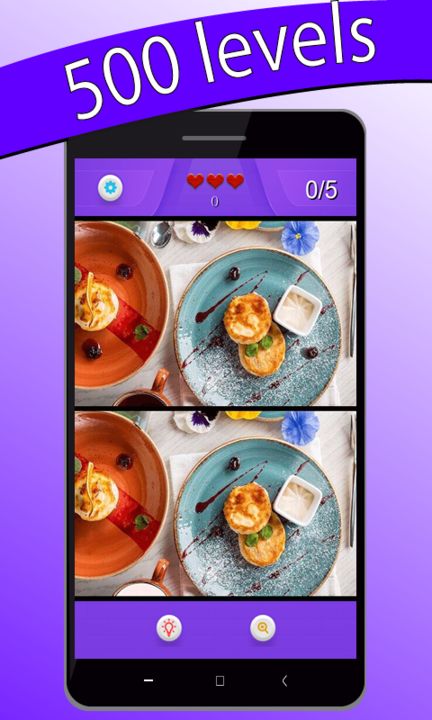 Screenshot 1 of Spot the difference 500 levels – Brain Puzzle 1.0.7