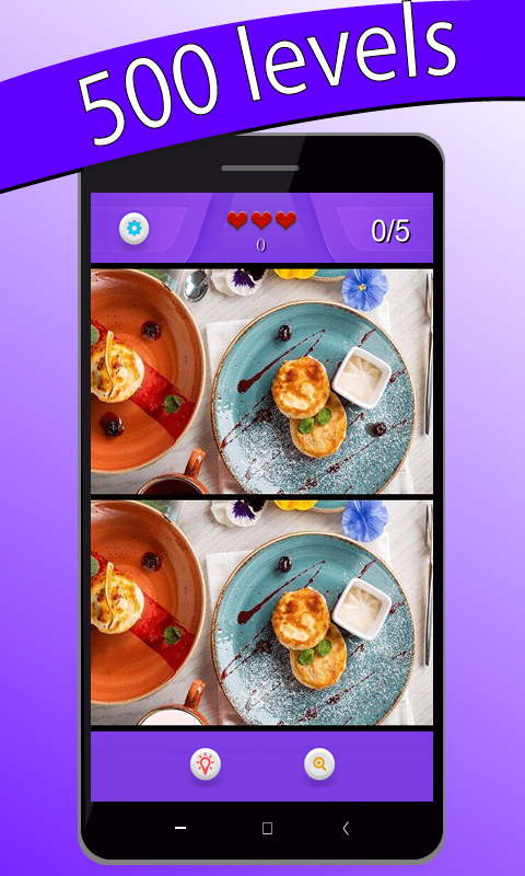 Cuplikan Layar Game Spot the difference 500 levels – Brain Puzzle