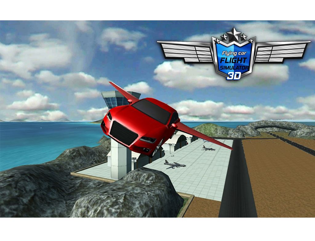 Screenshot of Flying Car Flight Simulator 3D