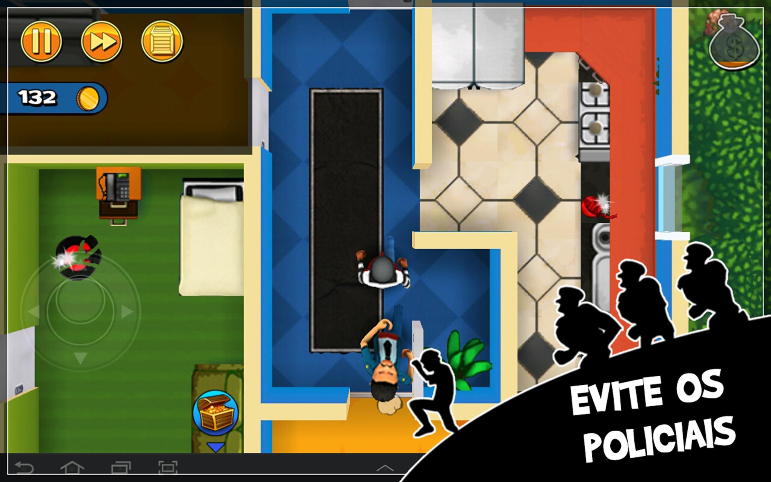 Captura de Tela do Jogo Robbery Bob - ladrão engraçado
