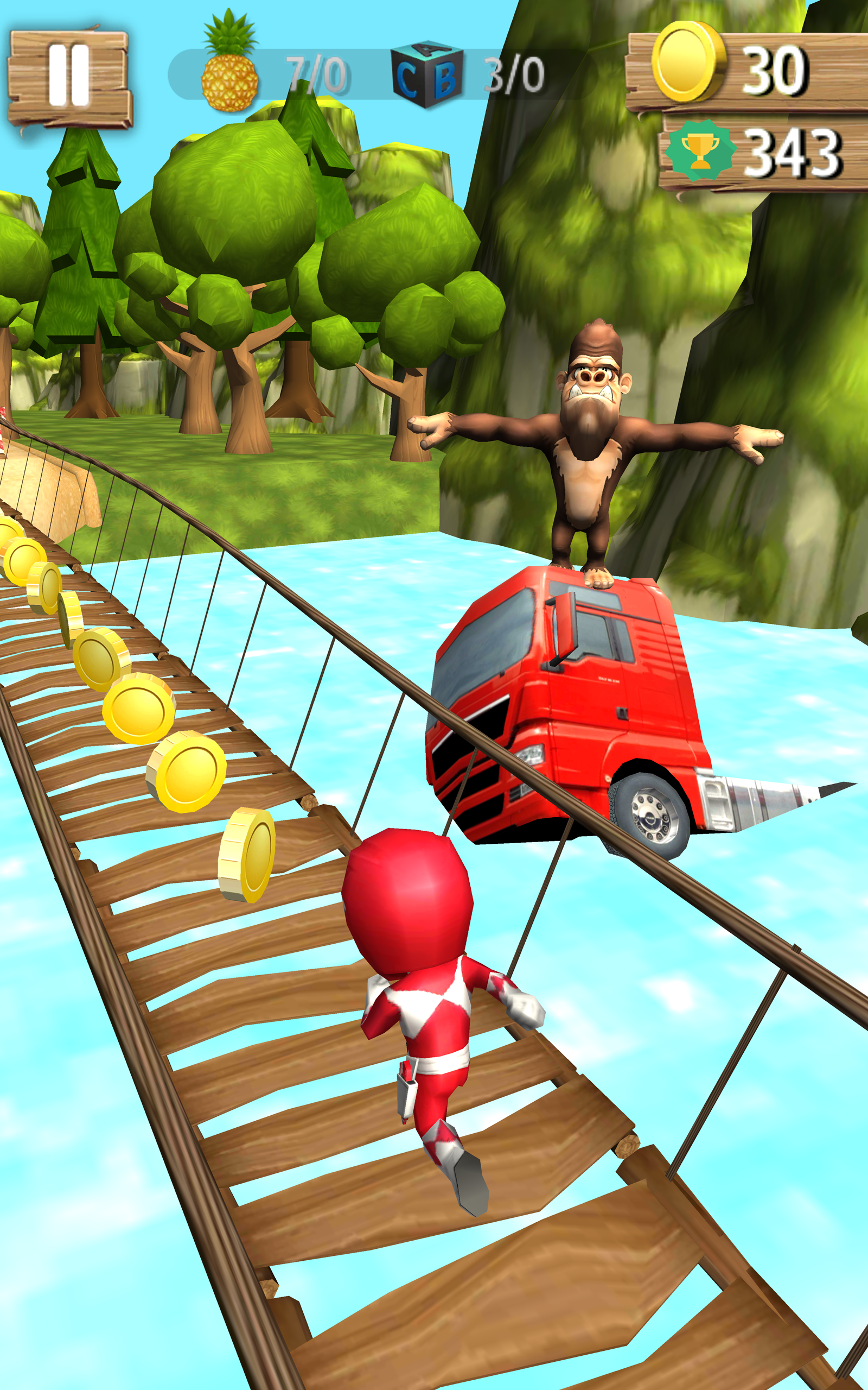 samurai heroes :  rangers run 게임 스크린샷