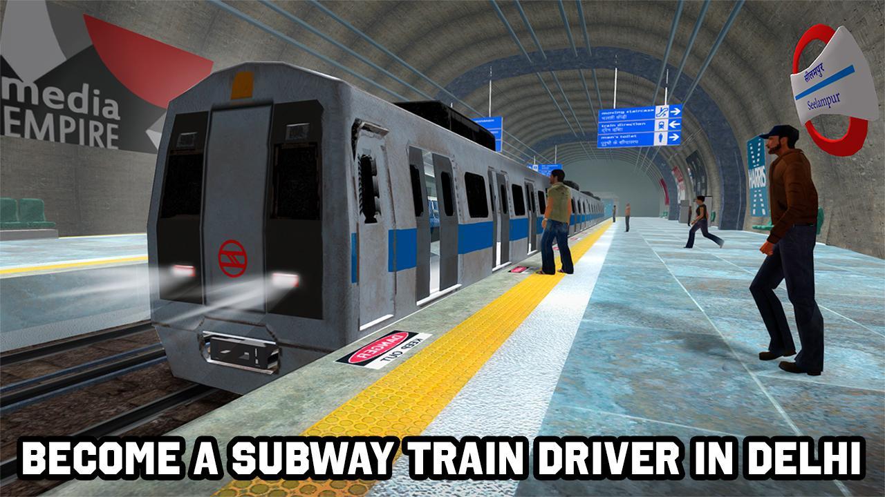 Screenshot 1 of Simulador de tren subterráneo de Delhi 1.3.1