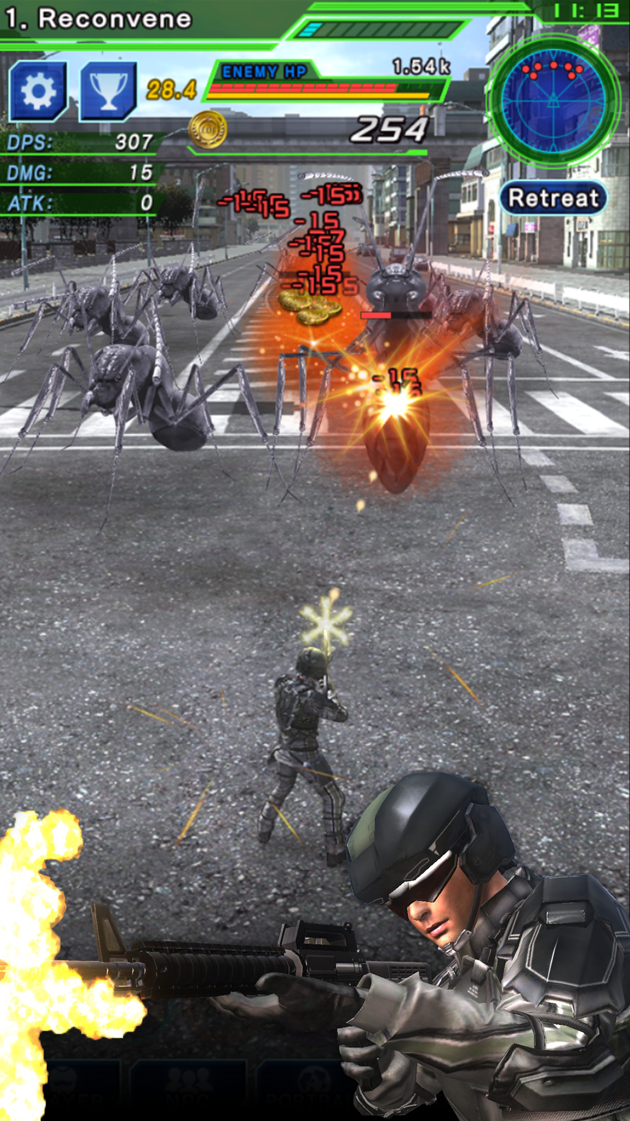 TapWars:EARTH DEFENSE FORCE4.1 Game Screenshot