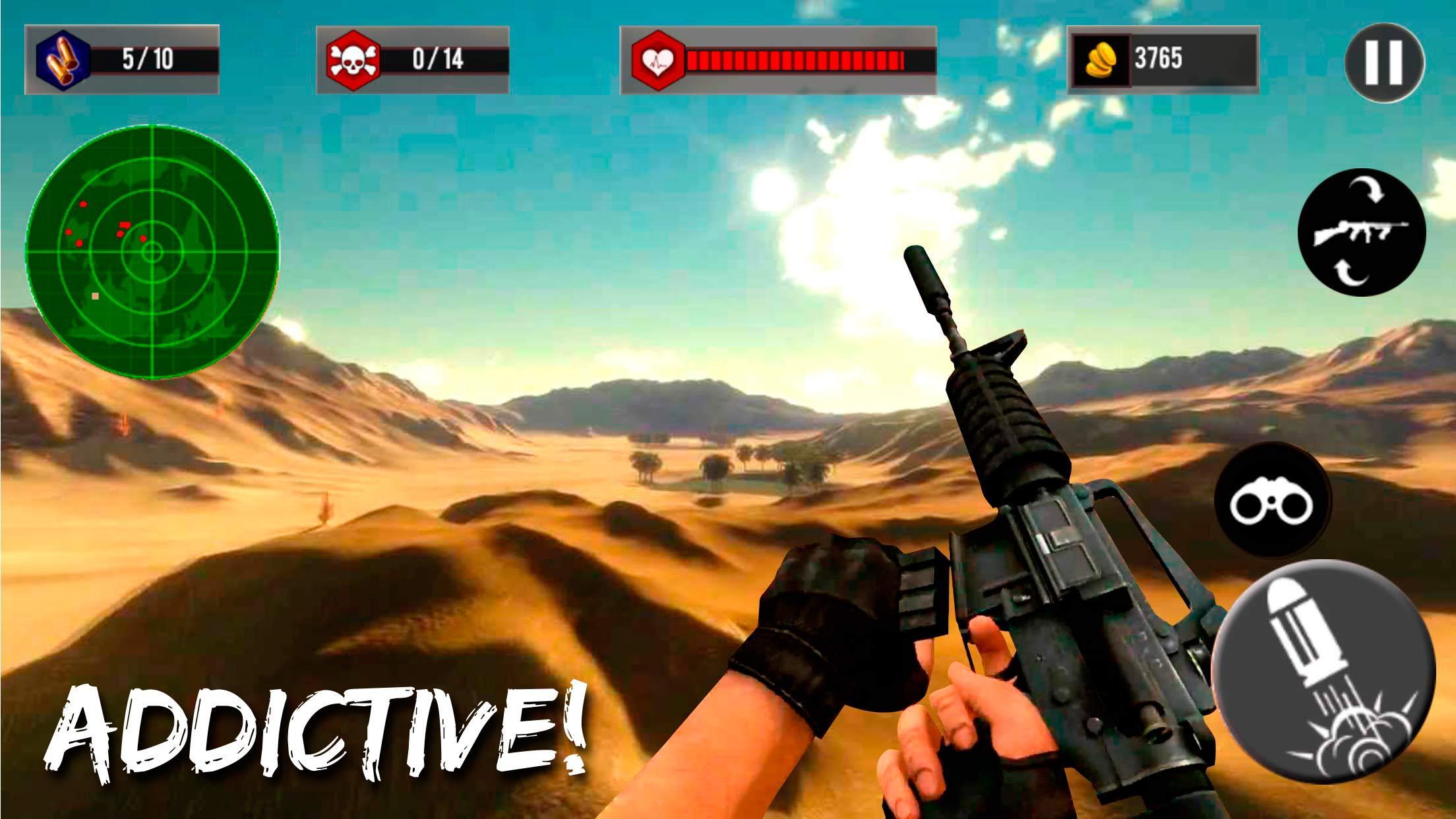 Desert Sniper Special Forces 3D Shooter FPS Game ภาพหน้าจอเกม