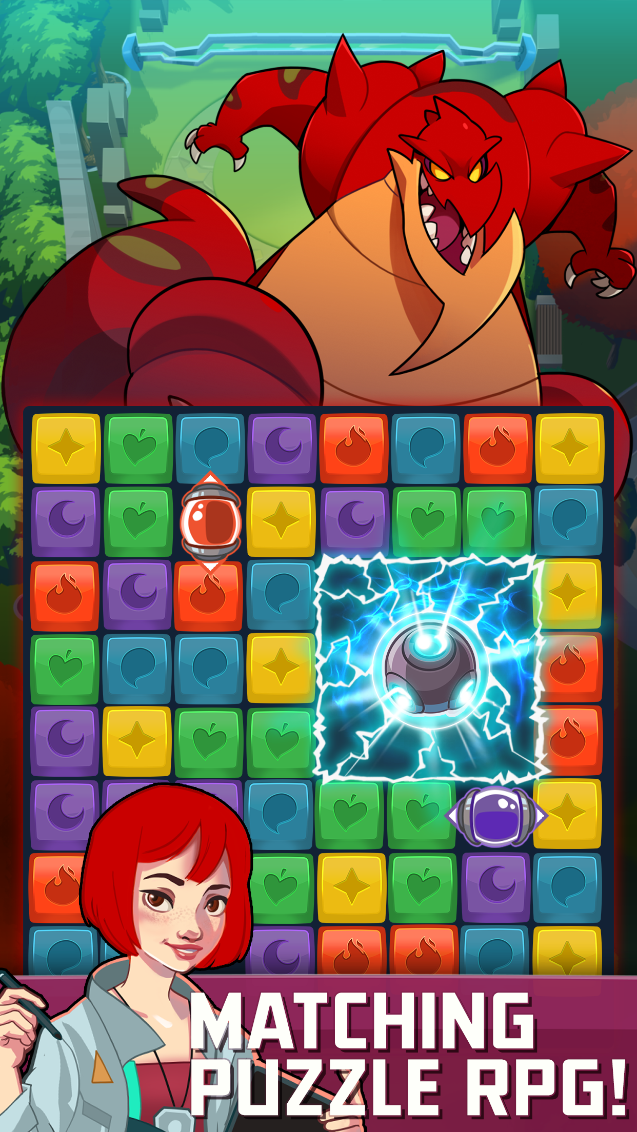 Monster Blast: Puzzle RPG Game Screenshot