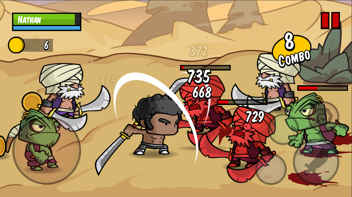 Battle Hunger: 2D Hack n Slash Game Screenshot