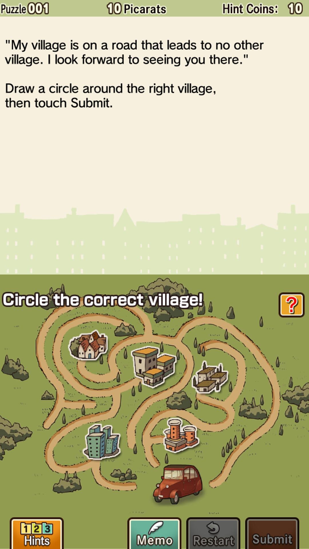 Layton: Curious Village in HD Game Screenshot