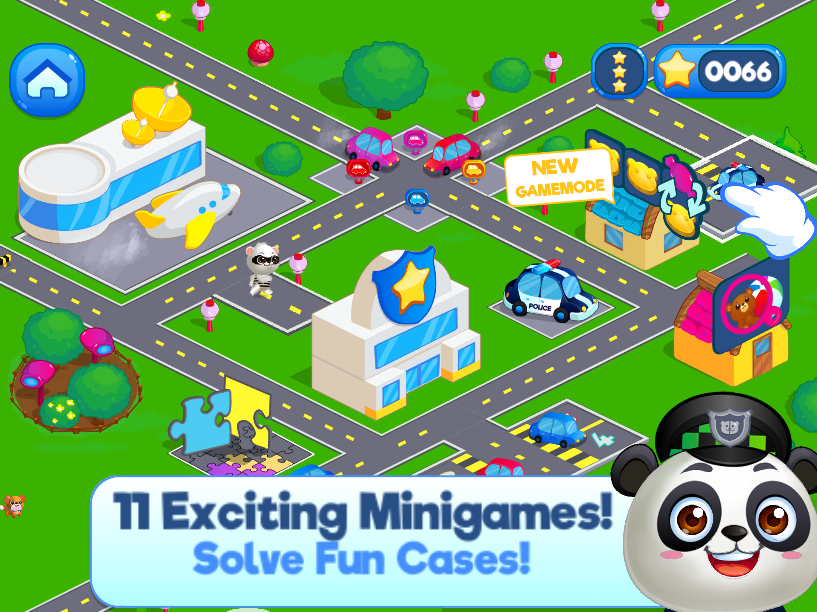 Panda Panda Police ภาพหน้าจอเกม