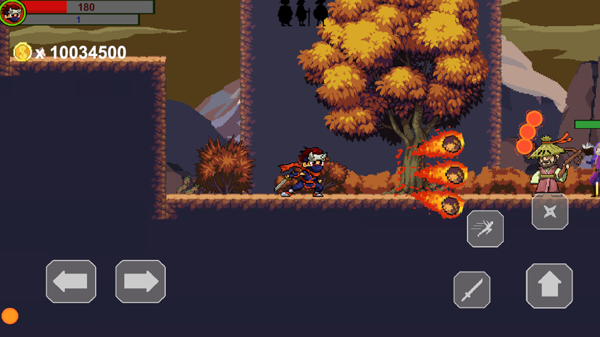 Ninja Warrior Game Screenshot