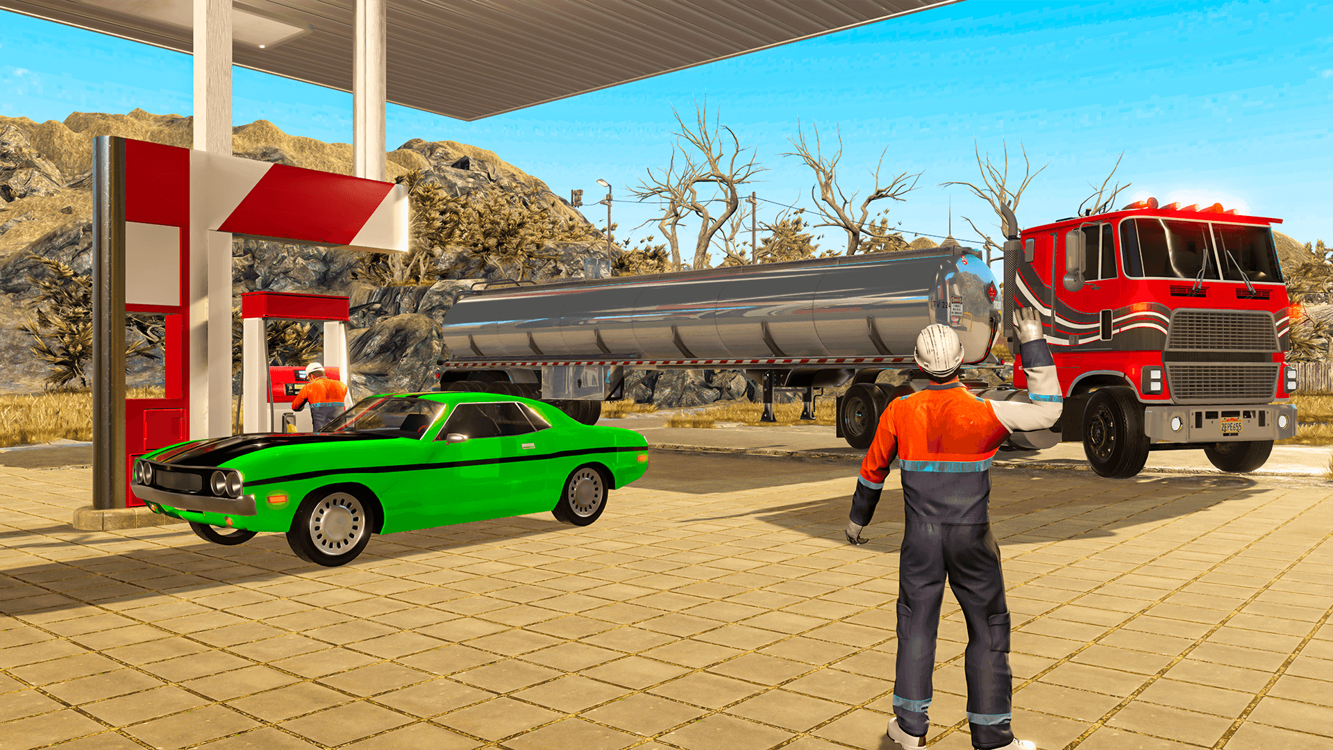 Cuplikan Layar Game Gas Station Sim Junkyard