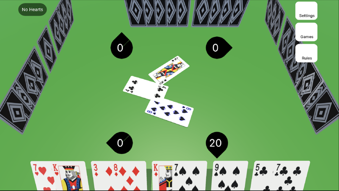 Screenshot of Barbu Card Game