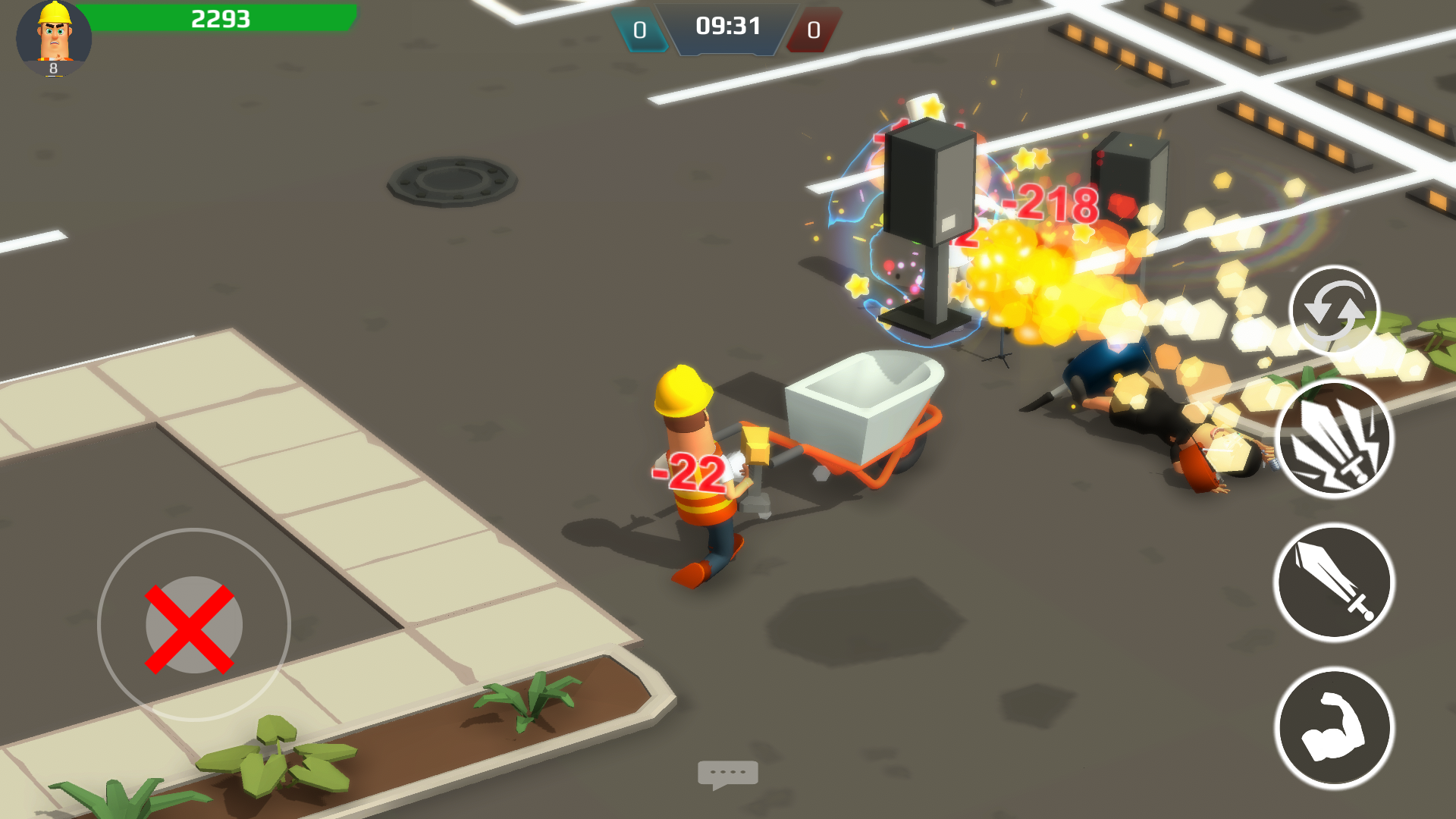 Screenshot of War job