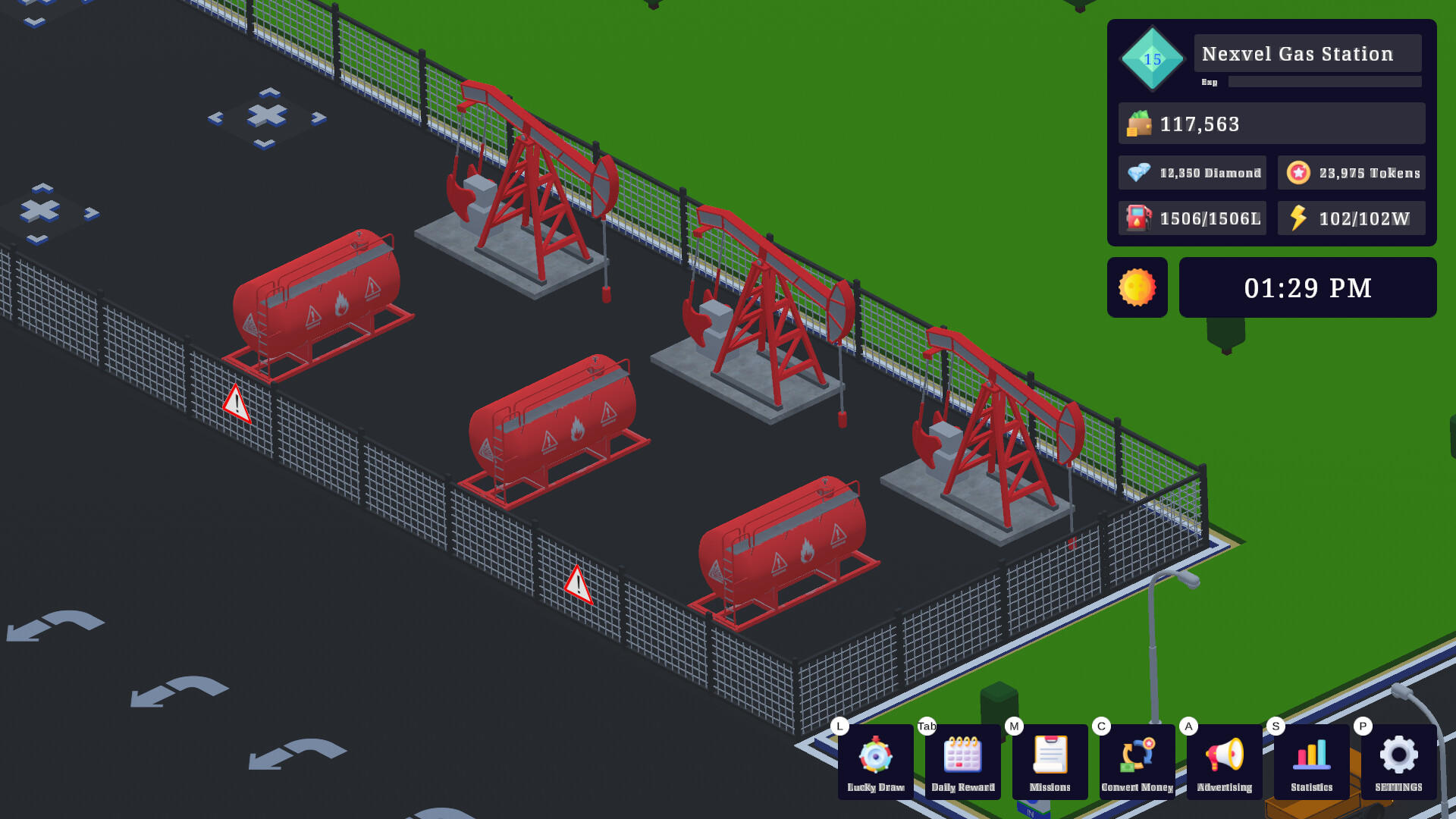 Screenshot of Gas Station Tycoon