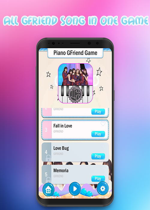 Piano Tiles GFRIEND Games ゲームのスクリーンショット