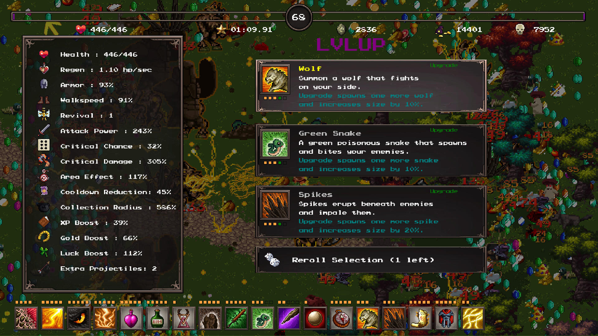 Screenshot of Witchcraft Survivors