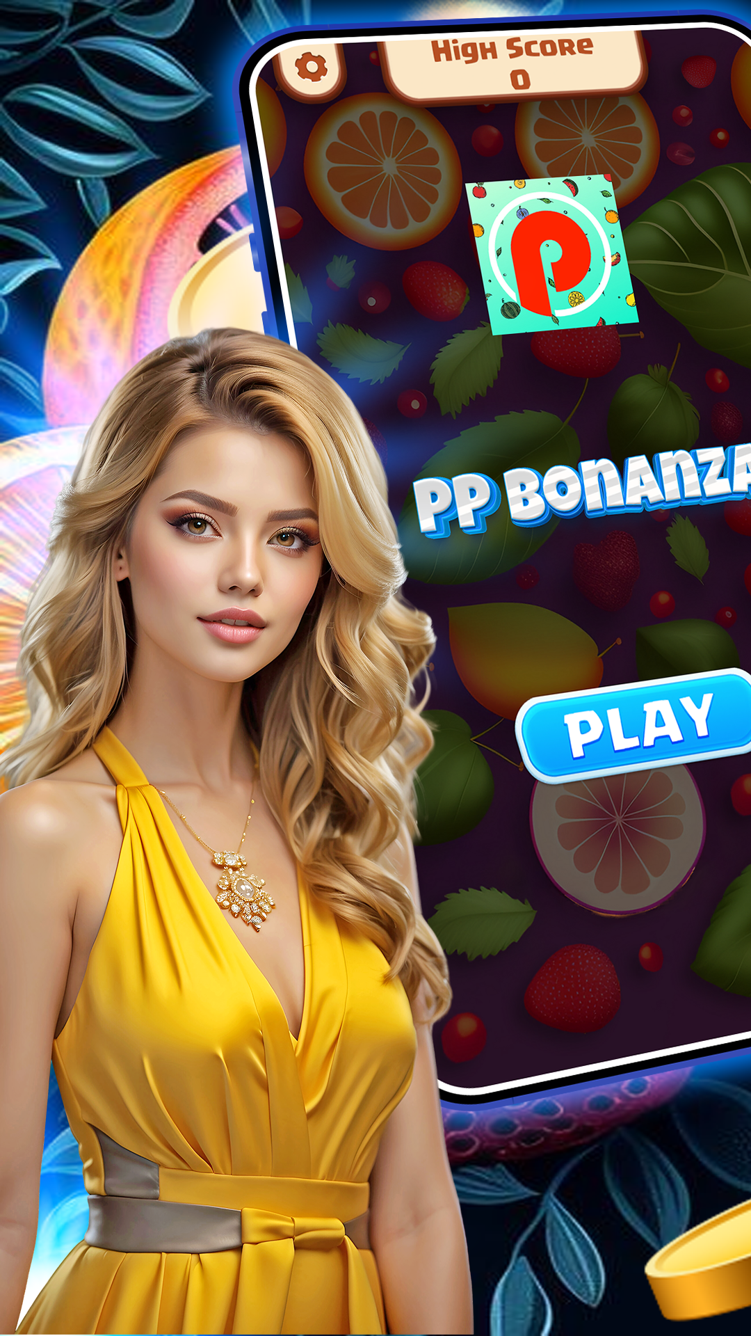 P - Fruits Bonanza Game Screenshot