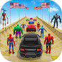 Icon of Super Hero Mega Ramp Car Stunt