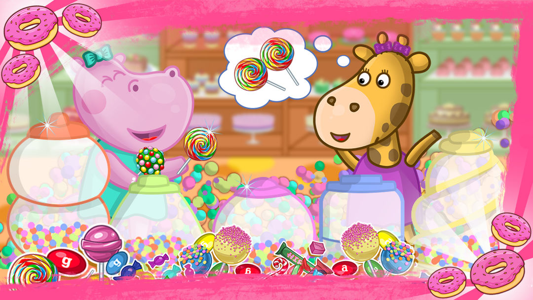 아이들을위한 달콤한 사탕 가게 게임 스크린 샷
