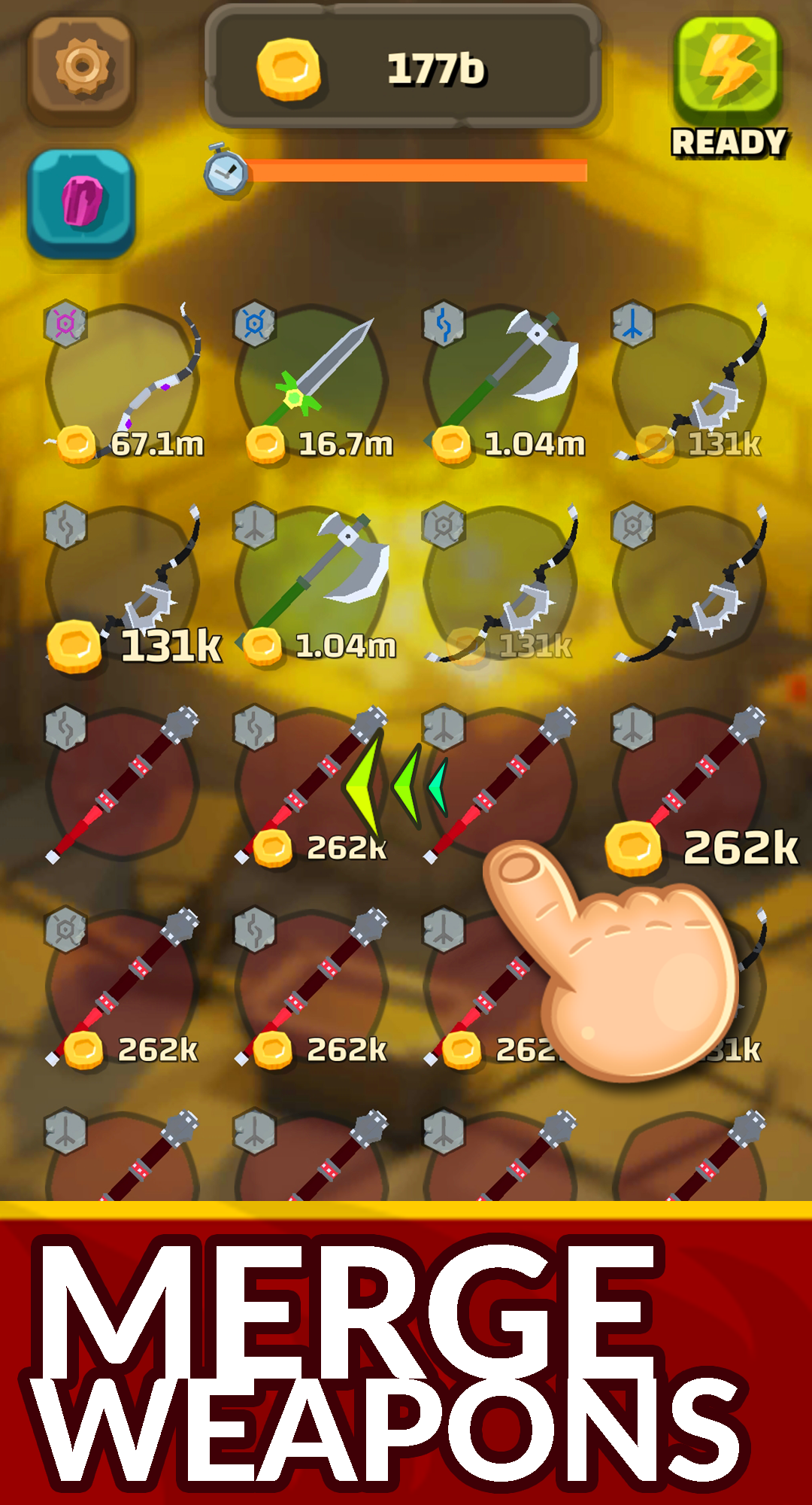 Blacksmith - Merge Idle RPG 遊戲截圖