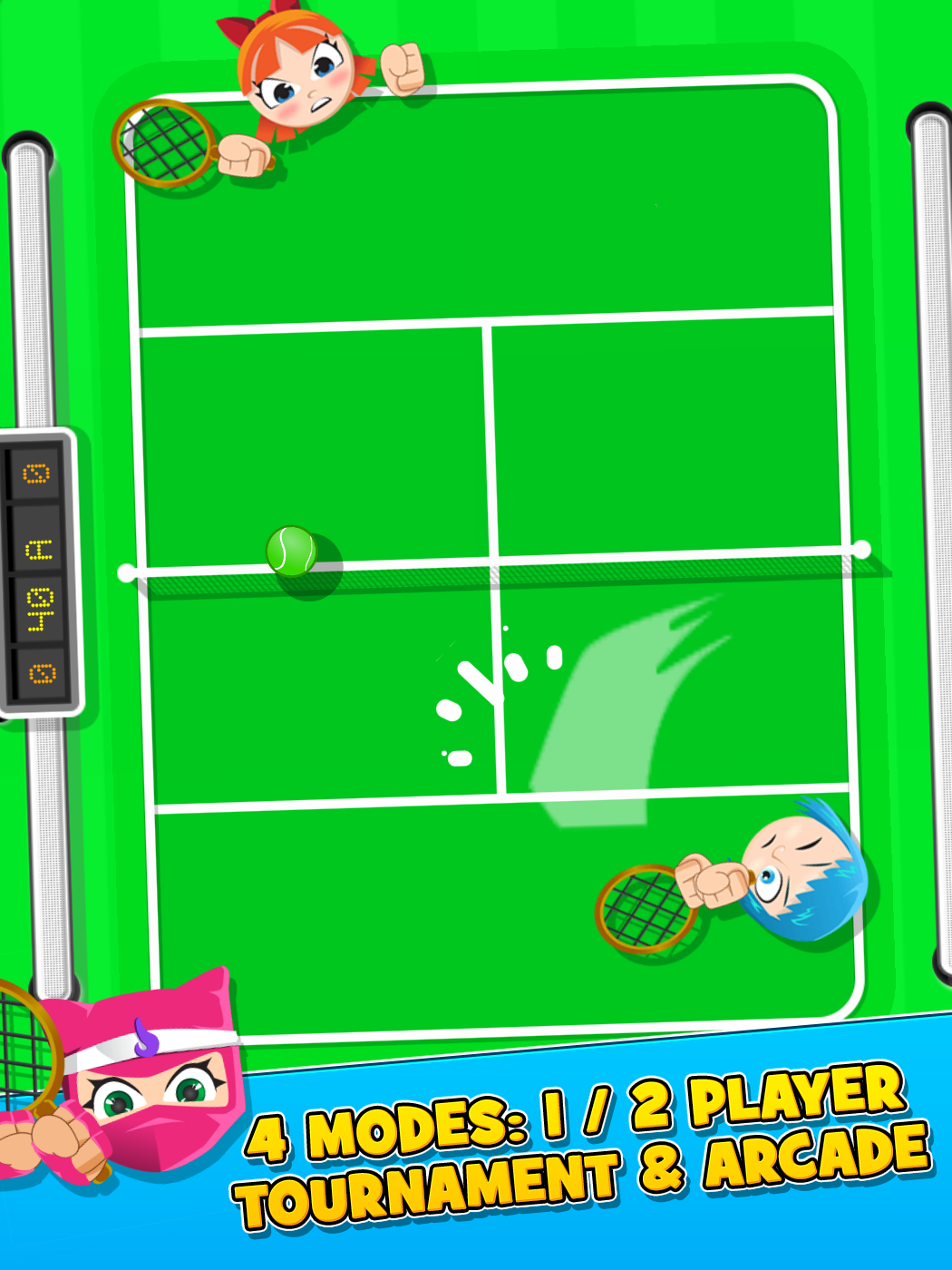Bang Bang Tennis Game Game Screenshot