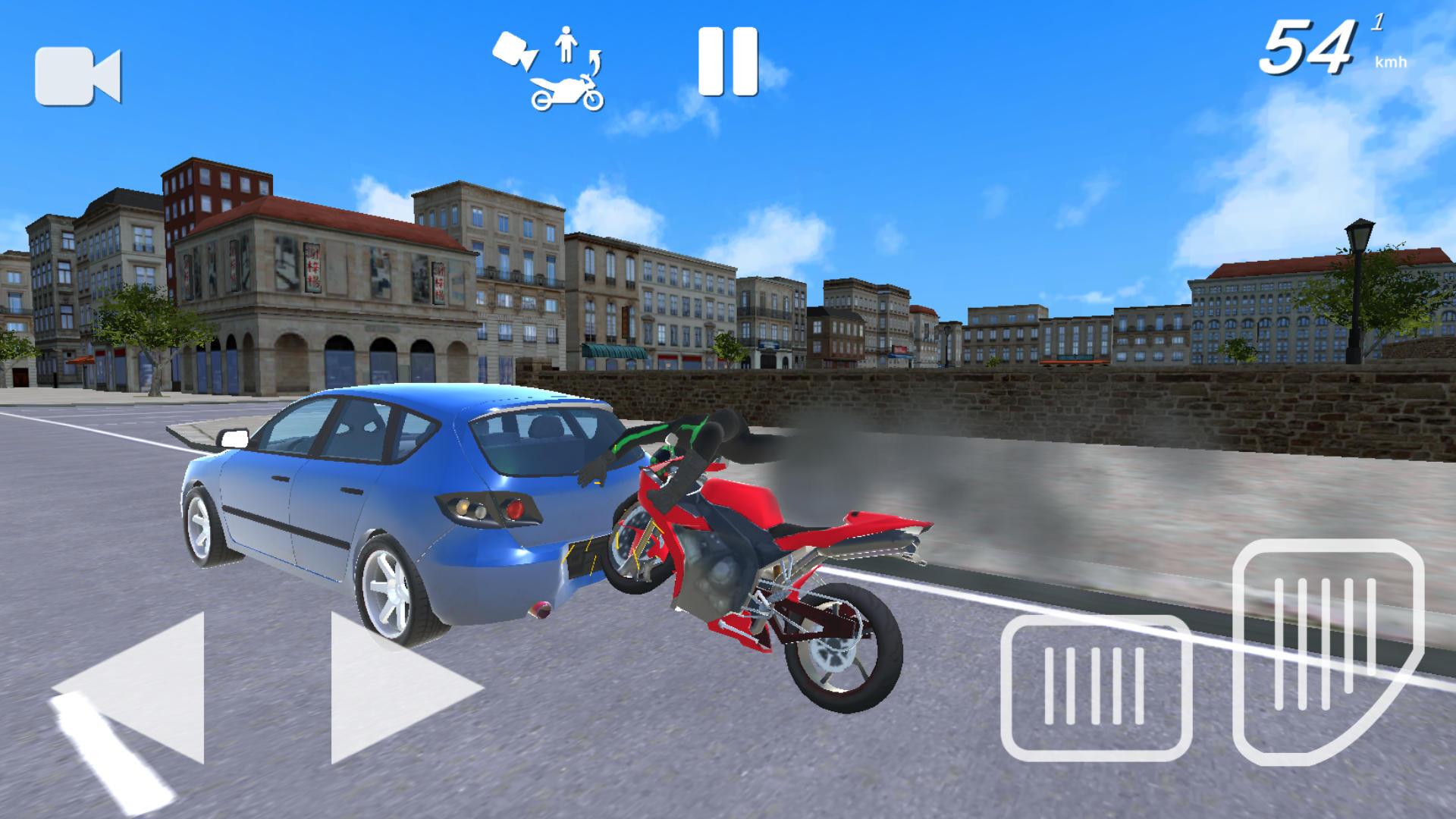 Screenshot 1 of Симулятор мотокатастрофы: Авария 2.1.14
