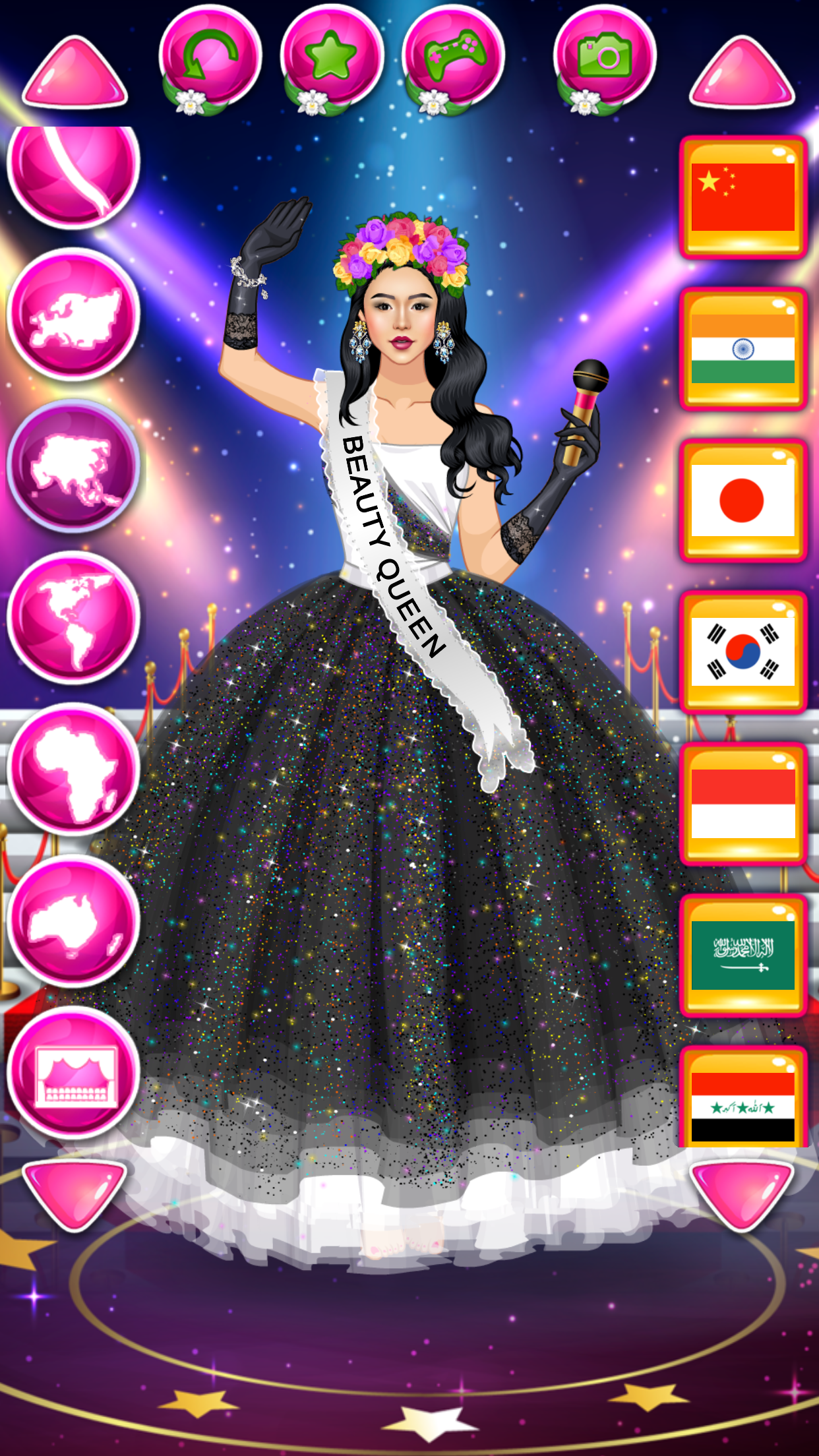 Beauty Queen Dress Up Games Game Screenshot