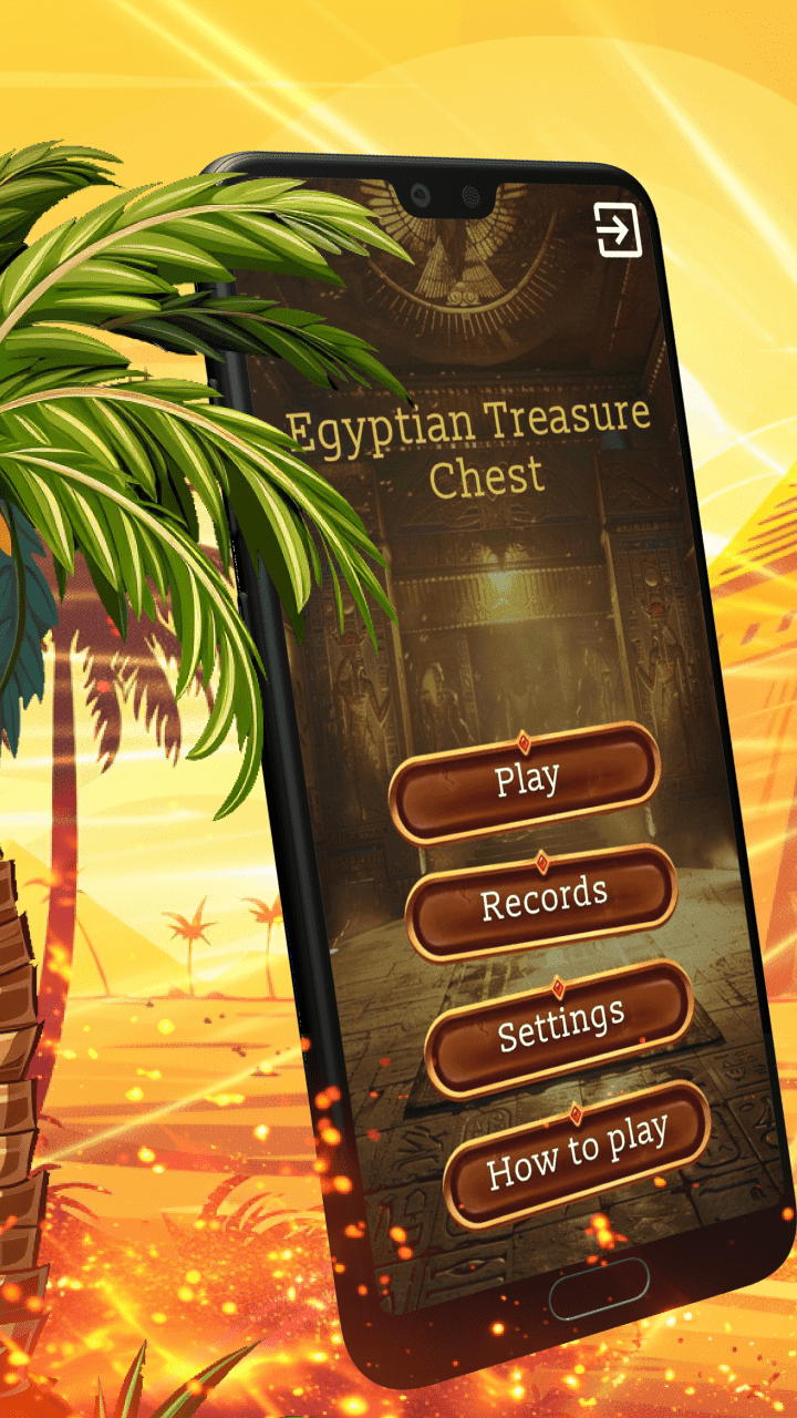 Egyptian Treasure Chest Game Screenshot