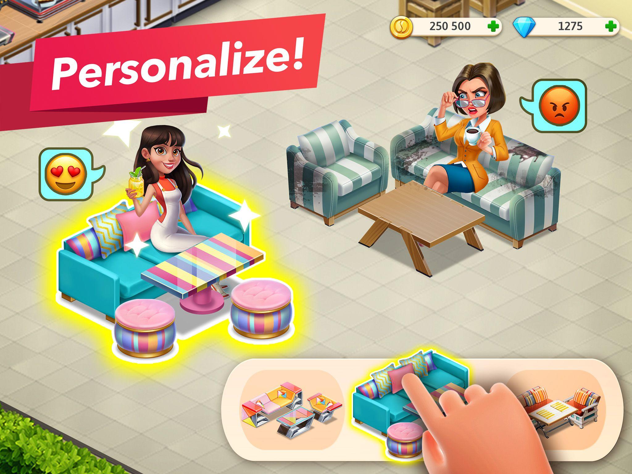 Captura de Tela do Jogo Minha Cafeteria - Restaurante