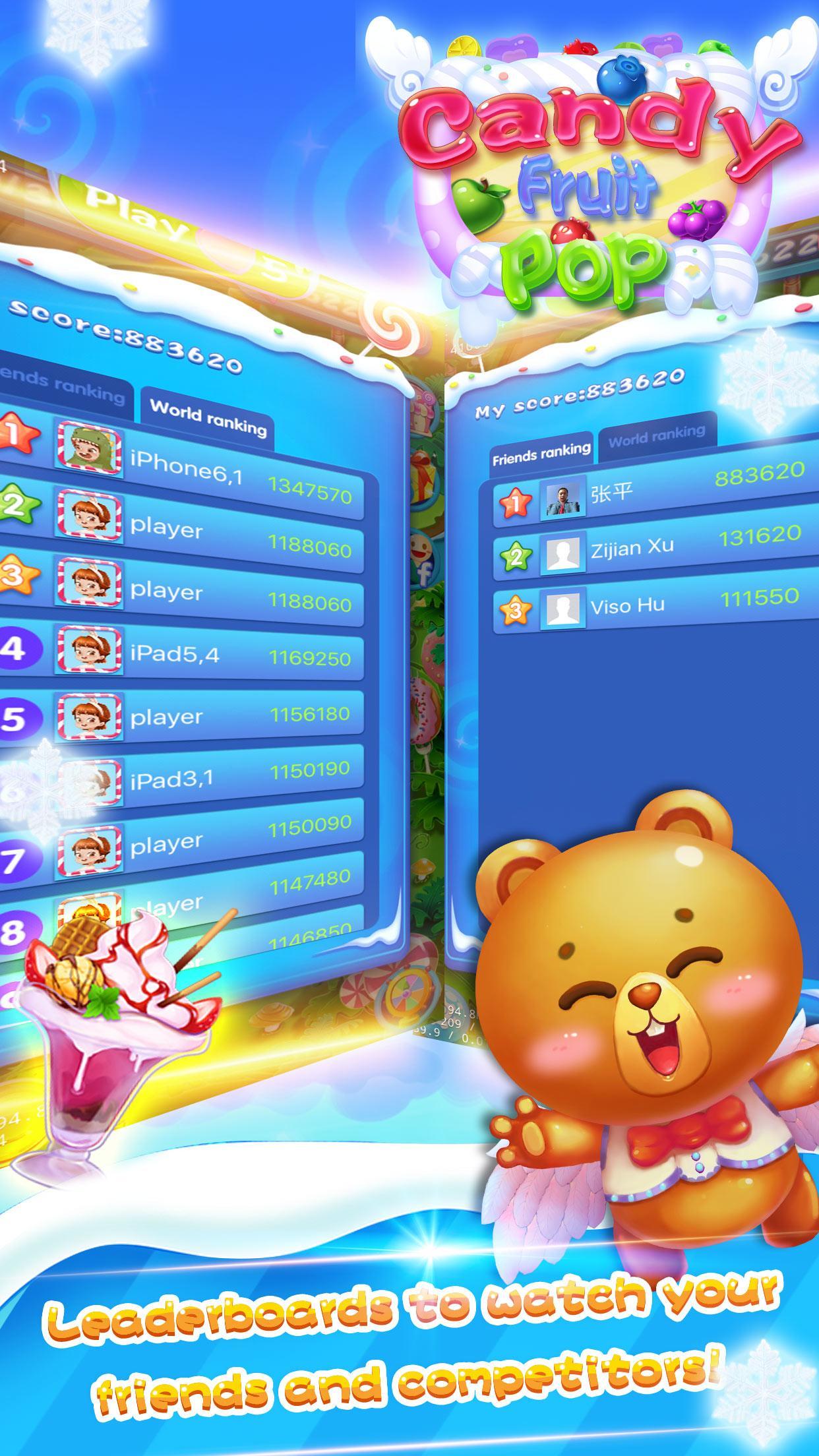 Candy Fruit Pop Game Screenshot